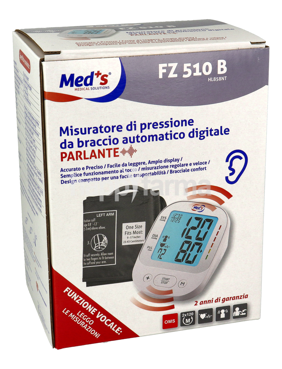 Sfigmomanometro Meds Digitale da Braccio FZ 510B Parlante